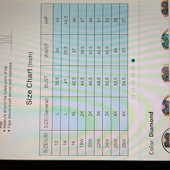 NWT PLUS SIZE SWIM  DRESS RETRO PIN UP ONE PIECE SWIMSUIT RETRO tummy control - Picture 5 of 12